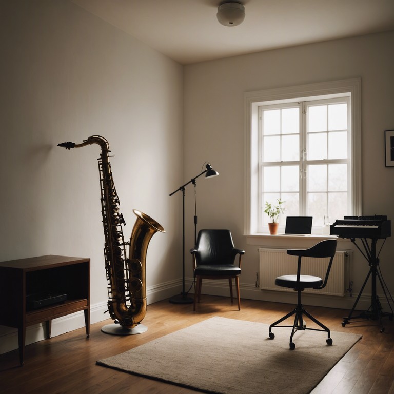 Imagine a piece deeply rooted in the warmth of jazz with the emotional pull of soul, designed to provide a sonic backdrop for moments of solitude or quiet companionship. The saxophone leads with a vulnerability that echoes through the stillness, crafting an atmosphere thick with feeling and resonance.