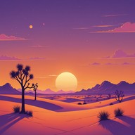 relaxing tones mimic a western sunset ambiance