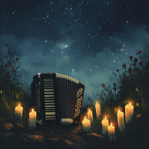 A tender polka piece featuring a gentle accordion melody, evoking a sense of intimacy and heartwarming connection. The soft rhythm and simple harmonic progression create an inviting, cozy atmosphere perfect for a romantic evening or a quiet moment of reflection. This intimate song weaves through delicate melodic phrases, making it ideal for those special, close knit moments.