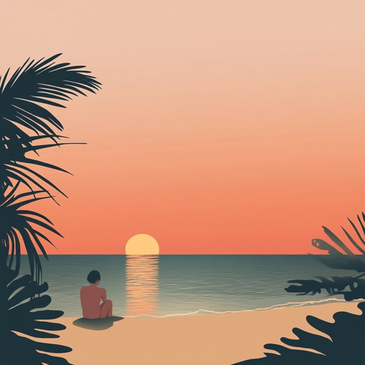 An instrumental piece that combines gentle acoustic guitar with subtle tropical percussion, creating a bittersweet atmosphere. The melody evokes the feeling of recalling a past romance amidst the beauty of a tropical sunset, blending warmth and nostalgia with a touch of melancholy.