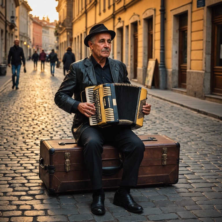 Merging the traditional bulgarian elements with a modern musical structure to craft a song that resonates with those who long for the simplicity and beauty of old eastern europe. Images of historical landmarks and modern streets of sofia twining under the cobalt sky.