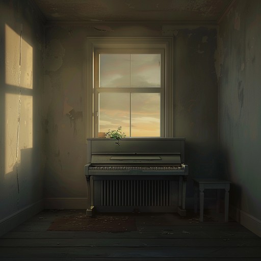 A composition that explores the depth of nostalgia and melancholy, 'whispers of the forgotten' weaves a tapestry of subtle sounds and gentle harmonies, using a delicate piano motif to convey a sense of forgotten memories and lost time. Each note reflects a poignant story, evoking a feeling of solitude and introspective sadness, perfect for quiet moments of reflection.