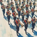 lively brass stirs nostalgic military ambiance