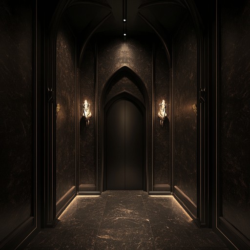 A haunting instrumental tune with ethereal atmospheres, perfect for unsettling moments, creates an eerie elevator muzak experience