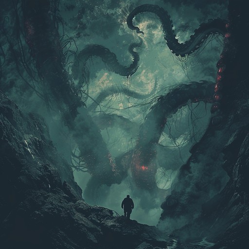 This haunting ambient track plunges the listener into the lightless, frigid abyss at the bottom of the sea. Echoing sonar pings, distant whale songs, and the groans and creaks of submarine hull pressure intermingle with slow, undulating synthesizer chords and eerie, dissonant melodies. The soundscape creates an unsettling atmosphere of isolation, mystery, and lurking deep sea horrors.