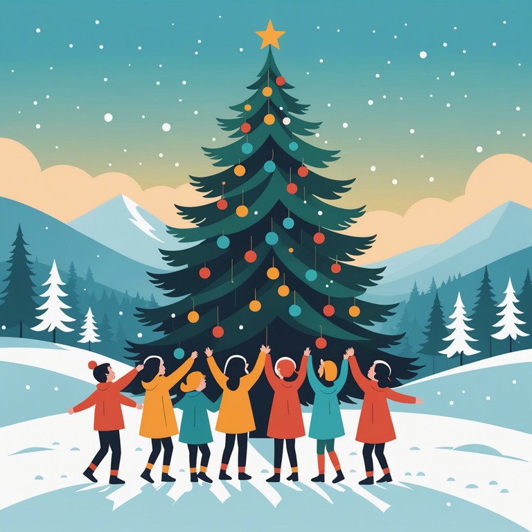 A delightful tune crafted to evoke the cheerful spirit of festive seasons, featuring jolly rhythms and playful tones suitable for children's holiday activities. This song is perfect for setting a light hearted, festive atmosphere in any children's gathering or classroom.
