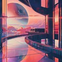 a pulsing, atmospheric journey through a neon-lit future city