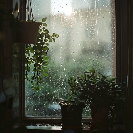 Experience the serene soundscape of a summer rain shower. This track combines mellow guitar tones with ambient electronic textures, creating a soothing auditory environment perfect for relaxation or background music.