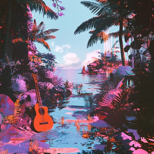 An instrumental piece blending erratic rhythms with tropical sounds, creating an unpredictable and lively track that embodies the wild energy of a tropical jungle.