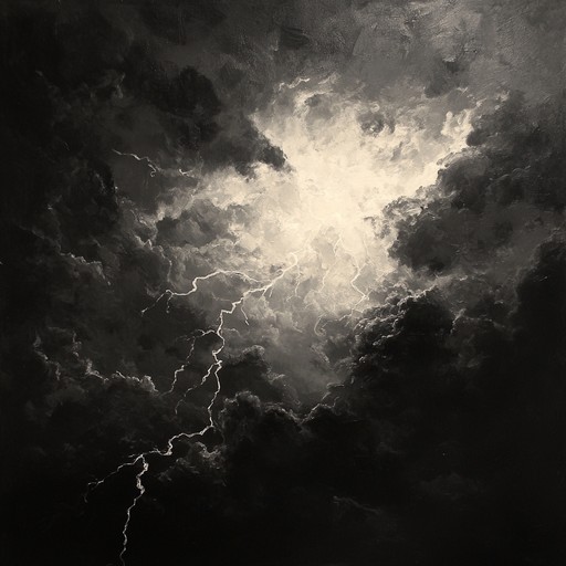 Dive into a chaotic blend of heavy rhythm guitar and punishing drums, designed to evoke the sheer intensity and aggression of a ferocious storm. The composition’s aggressive tempo simulates the unpredictability and volatility, creating an auditory experience as overwhelming and electrifying as nature's fury.