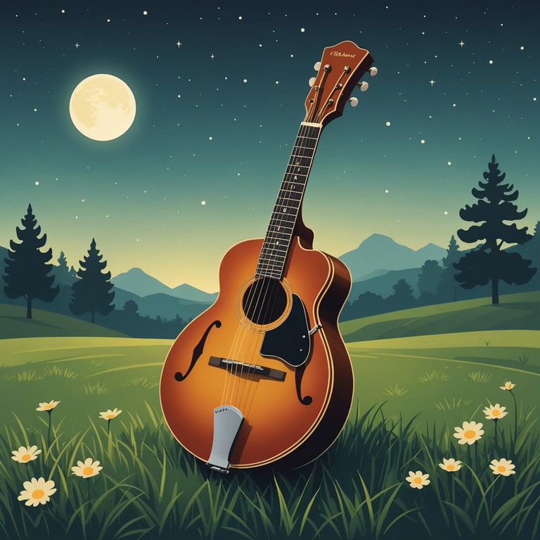 A song like a gentle night breeze, telling tales of youthful escapades with a mix of joy and wistfulness. The mandolin delicately intertwines high range playful notes with deeper, soul stirring chords that speak to a longing heart under a vast, star speckled sky.