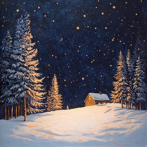 A soothing track combining mellow piano and soft strings, evoking peaceful winter nights by the fire, bringing a sense of peace and contentment during the festive season.