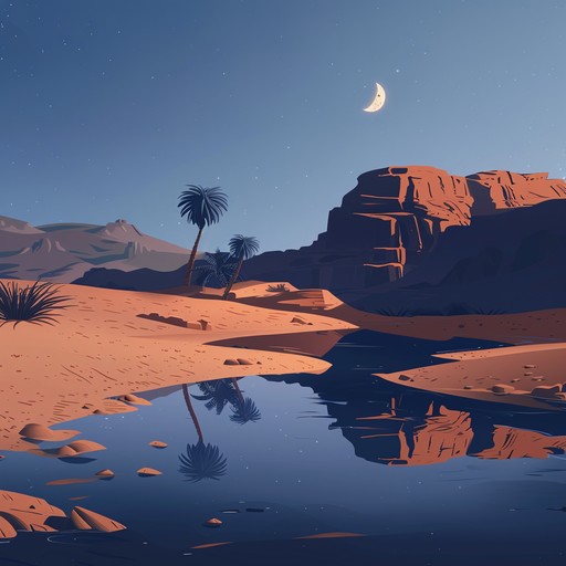 This track captures the mystery and allure of a desert night. Sensual rhythms and melodies influenced by middle eastern and north african traditions serenade the listener, evoking images of warm sands and distant dunes under a canopy of stars. Delicate string instruments weave intricate patterns, complemented by gentle percussion, creating a deeply intimate and mesmerizing experience.