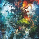 vivid orchestral magic painting dynamic elemental landscapes.