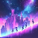 futuristic k pop instrumental with electronic beats and cosmic vibe.