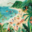 lively, sunny tropical beat that's perfect for beach parties