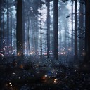 dreamy journey through a magical, enchanted forest realm