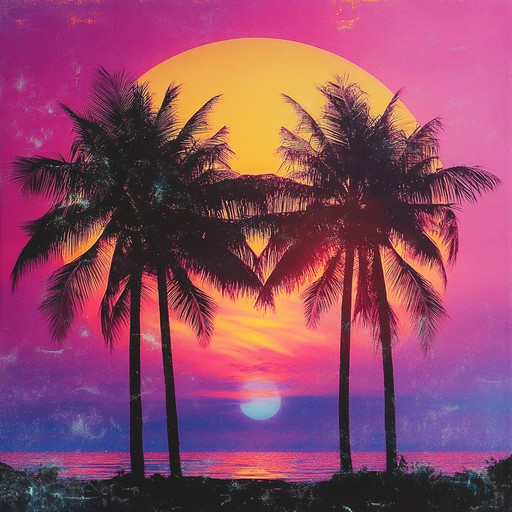 An instrumental chillwave track that combines the warmth of tropical sounds with nostalgic retro synth melodies, creating an upbeat and dreamy atmosphere that transports listeners to sun soaked beaches at sunset.