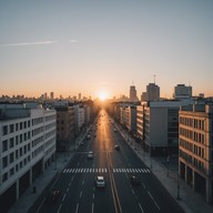 cityscapes melt into melodic serene vibes