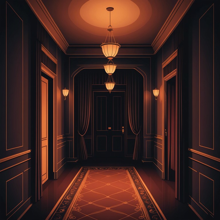 A haunting theatrical composition that uses dissonant tones to create a sense of creeping dread, as if one is walking through an abandoned victorian mansion with a dark secret lurking in every corner. Each note from the harpsichord builds an atmosphere thick with tension and imminent danger, ideally echoing through the halls of this mystical, ancient setting.