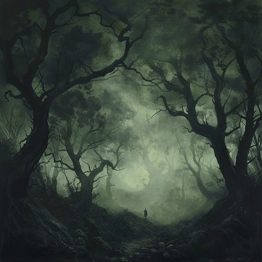 Ancient forest whispers intertwine with sorrowful melodies, creating an eerie and melancholic soundscape that echoes the forgotten tales of old. The music embodies the essence of dark folk with a haunting, archaic vibe, drawing listeners into an otherworldly realm where shadows and light dance in mysterious harmony.