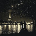 dance under parisian skies, city lights glimmer