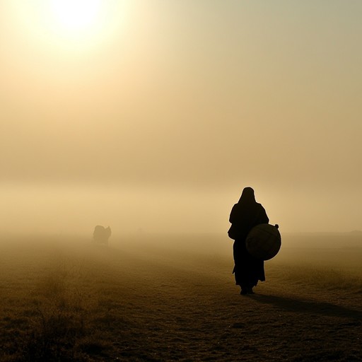 An instrumental track combining traditional punjabi bhangra beats with ambient soundscapes to evoke feelings of nostalgia and reflection on past times.