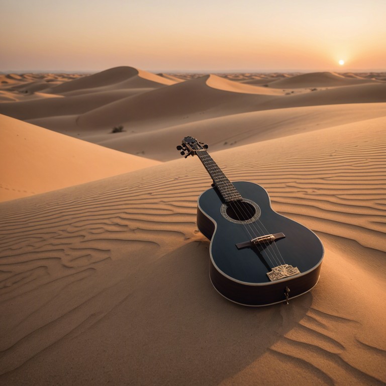 Imagine a melody as timeless as the desert itself, where each note captures the tales of old, echoing through the vast, unending plains. This piece uses the resonant tones of the oud to stir a deep seated longing for places unseen and stories untold.