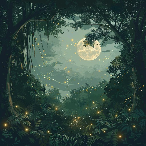 A hypnotic melody transporting listeners to an enchanting, moonlit forest where the air hums with the whispers of ancient trees and ethereal nocturnal creatures. Perfect for finding tranquility and a touch of magic amidst the mundane.