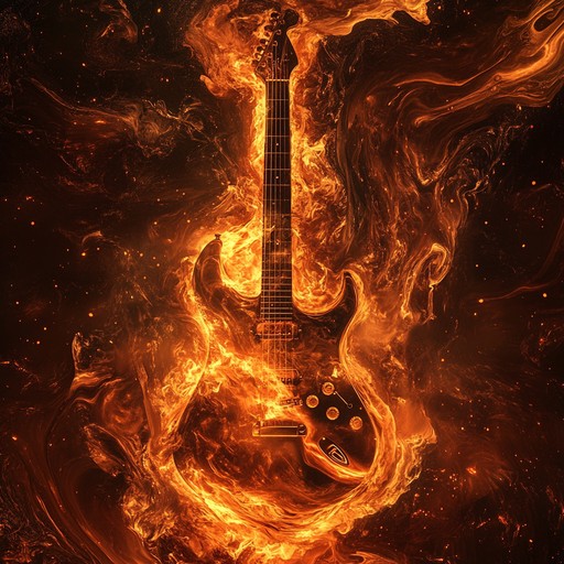 A high octane instrumental track that blends heavy guitar riffs with dynamic rhythms, capturing the essence of vibrant energy and relentless motion.