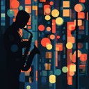 an upbeat jazz soul instrumental capturing city's vibrant nightlife.