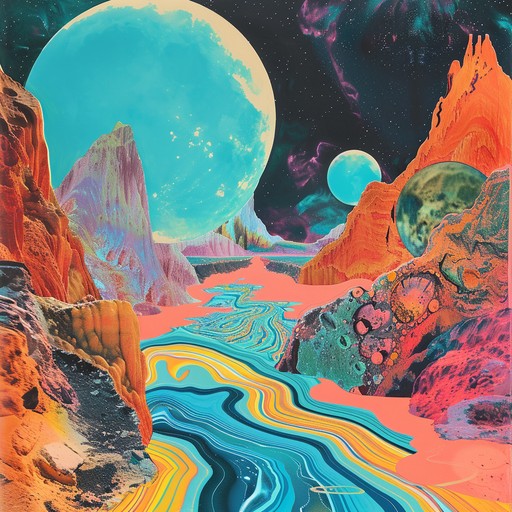 This instrumental track is a wild ride through a psychedelic rock soundscape. Heavy, distorted electric guitars lay down intense, mind-bending riffs and wailing solos over a driving rock drum beat. Swirling phaser and wah-wah effects on the guitars add to the trippy, hallucinogenic vibe. The bass guitar locks in with the kick drum to provide a solid, grooving foundation. Occasional synthesizer swooshes and bleeps float through the background to enhance the otherworldly atmosphere. Though it's an instrumental, the expressive guitar work conveys raw emotions like angst, catharsis and exhilaration. Strap in and get ready for a high energy, consciousness-expanding psychedelic rock experience.