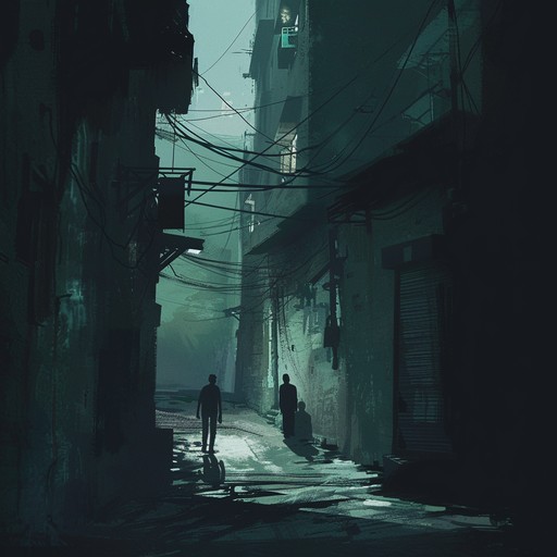An instrumental reggaeton track featuring an ominous atmosphere with deep bass, pulsing beats, and haunting melodies. This song paints a picture of shadowed alleyways and the mysterious goings on within the city after dark. Perfect for creating suspenseful scenes or moody backgrounds.
