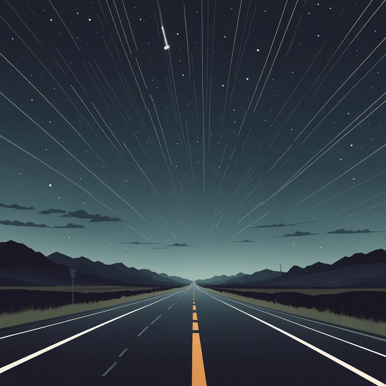 In this track, a single electric guitar carries the weight of the melody, transparently showcasing a blend of impactful rhythms and soul seeking solos. The atmosphere feels large yet isolating, as if one is traveling a desolate highway under a stormy sky, invoking a sense of contemplative solitude through the instrumental narrative.