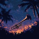 fiery rhythms drive passionate dance under the tropical moonlight.