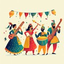 joyful rhythms resonate through traditional indian melodies