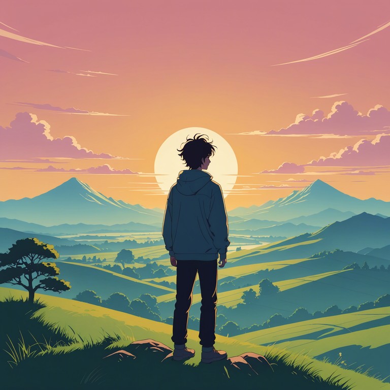 This composition captures the essence of a hopeful morning in an anime setting, with light and airy melodies that convey a sense of new possibilities and adventures. Utilizing flute for its clear and uplifting sound, the song embodies the optimism and spirit of a protagonist ready to face a day full of potential and promise.