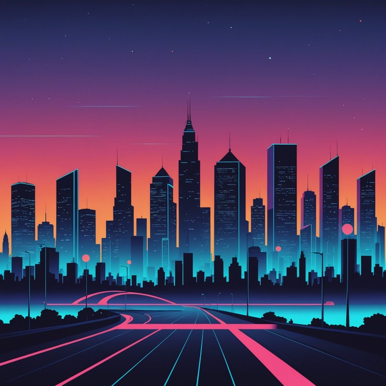 A fusion where smooth, deep funk basslines mesh with ethereal synth melodies creating a backdrop of a neon lit urban dreamscape. Perfect for a relaxed yet groovy listening experience that transports listeners to a serene yet lively city atmosphere at twilight.