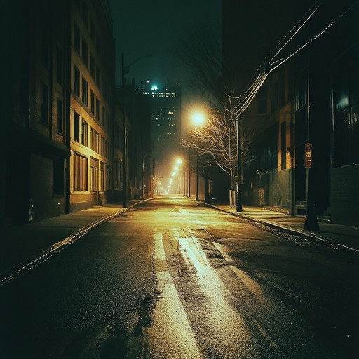 This instrumental tense ballad immerses the listener in an atmosphere of suspense, as the violin's haunting melody echoes through silent, shadowed city streets. The music conveys feelings of isolation and anticipation, painting a vivid picture of a deserted urban landscape cloaked in darkness.