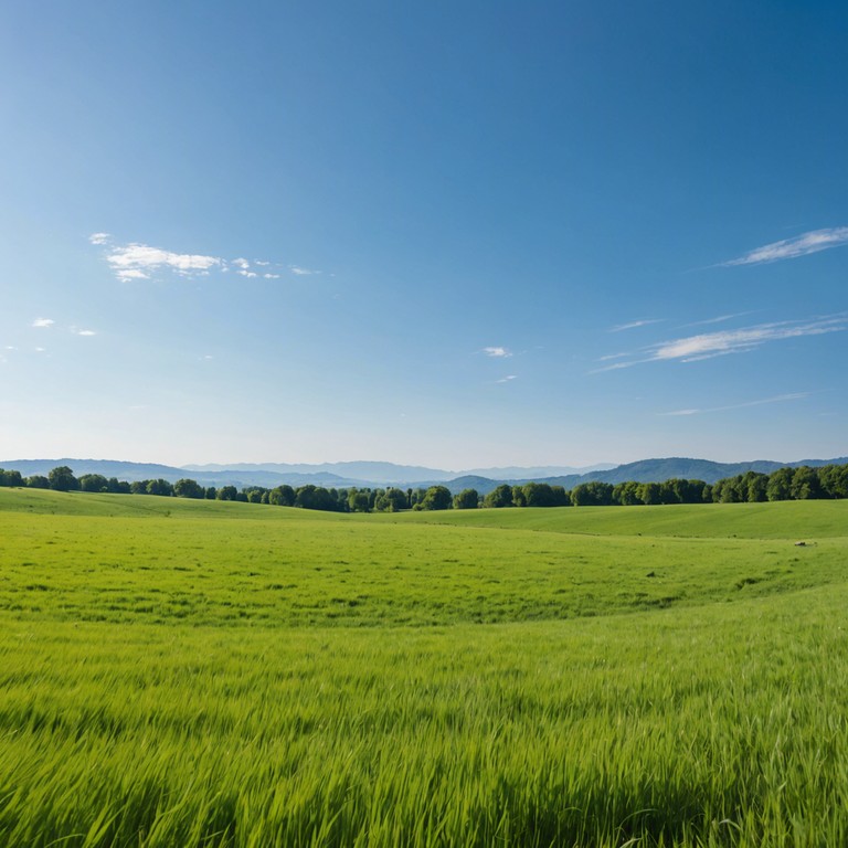 This track transports listeners to serene meadows where ancient rhythms merge with the gentle swaying of grass. It weaves a tale of the earth's timeless song, carried across breezy landscapes by a skilled flautist’s breath, hinting at the pastoral and deeply rooted traditions of spirited folk music.