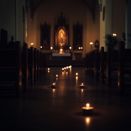 A reflective instrumental piece blending traditional gospel elements with a melancholic tone. The slow paced arrangement features soulful organ melodies, echoing the essence of heartfelt evening prayers. The piece unfolds a sense of introspection and longing, with each note whispering unspoken words of sorrow and faith. The gentle ebb and flow of chords create a serene, yet somber, atmosphere, evoking emotional depth and spiritual solace.