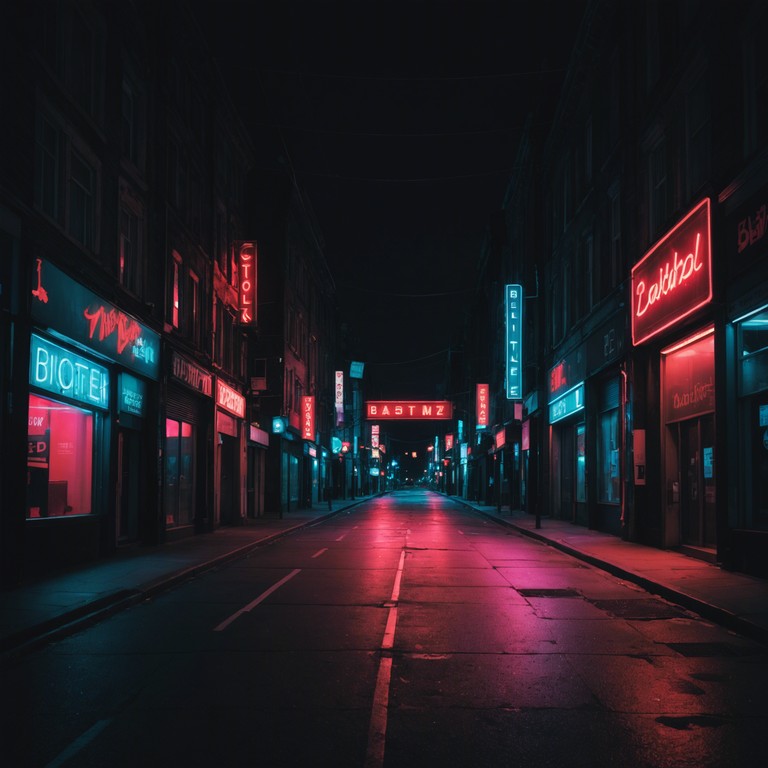 This track captures the essence of walking through a cityscape late at night when the streets are eerily empty but illuminated by the cold, distant glow of streetlamps and dimming neon signs. The music embodies a sense of solitude mixed with a subdued excitement of what the night may hold, featuring rich synth layers that weave through light rhythmic pulses, mirroring the subdued heartbeat of a city that never sleeps.