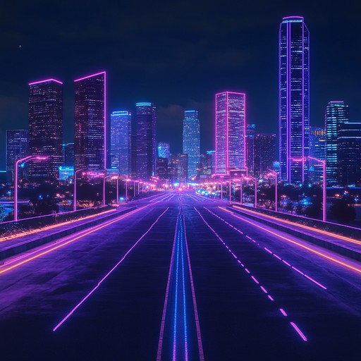 An instrumental synthwave track that uses dark synth tones and steady rhythms to create a sense of tension and unease, reflecting the feeling of walking through neon lit city streets after dark, with an undercurrent of apprehension.