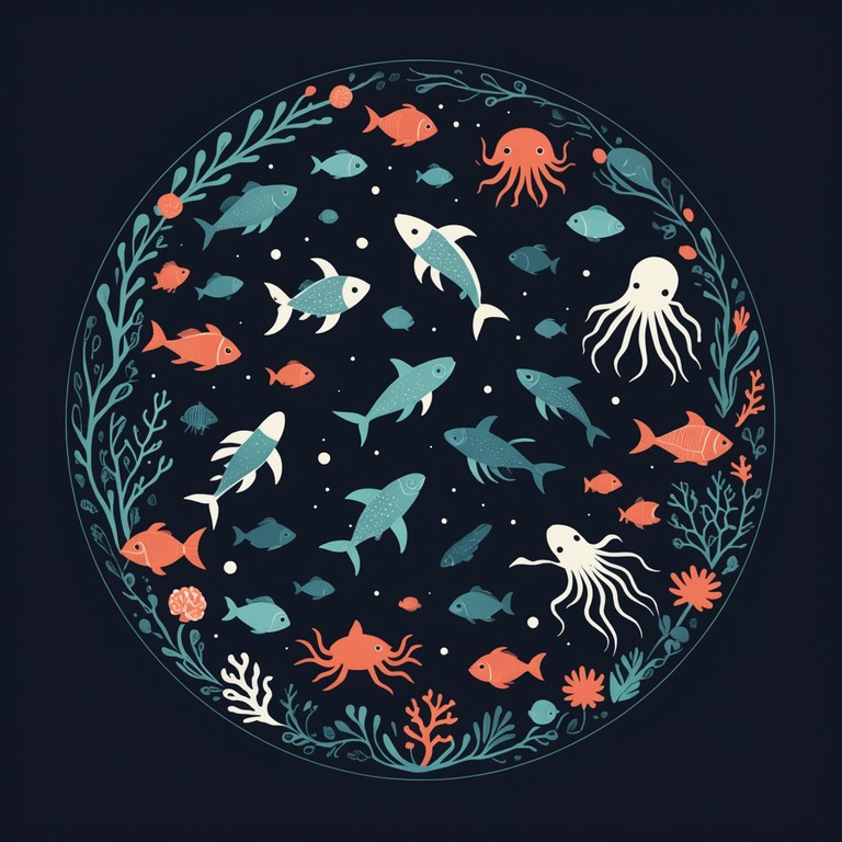 Alternate description focuses on the engulfing experience of the composition, emphasizing the powerful emotional responses stimulated by the depth of the echoes and the darkness of the underwater themes.