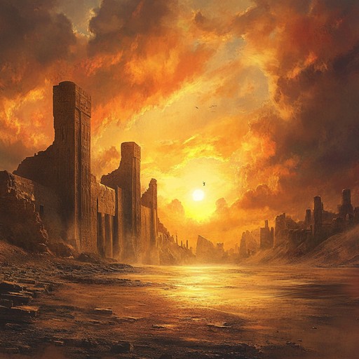 An orchestral piece that transports listeners through the ruins of ancient civilizations, blending powerful strings with haunting melodies to evoke a sense of awe and nostalgia.