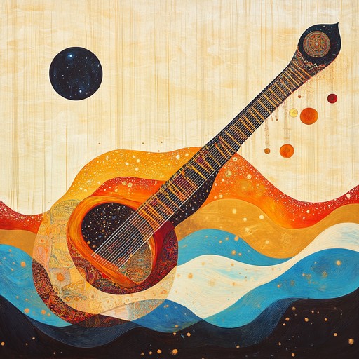 An instrumental piece combining the ethereal sounds of the sitar with the intensity of progressive rock, creating a captivating fusion that transports listeners through mystical landscapes and intricate musical passages.