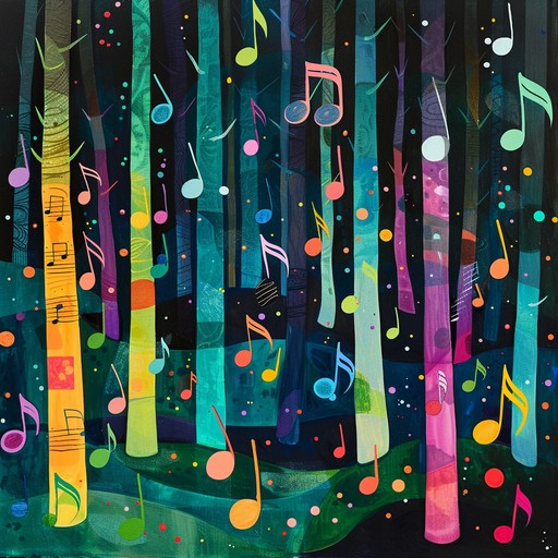 Embark on a magical journey where marimba melodies guide you through a landscape filled with whimsical colors and shapes. This instrumental piece creates a floating, imaginative soundscape that resonates with the child within