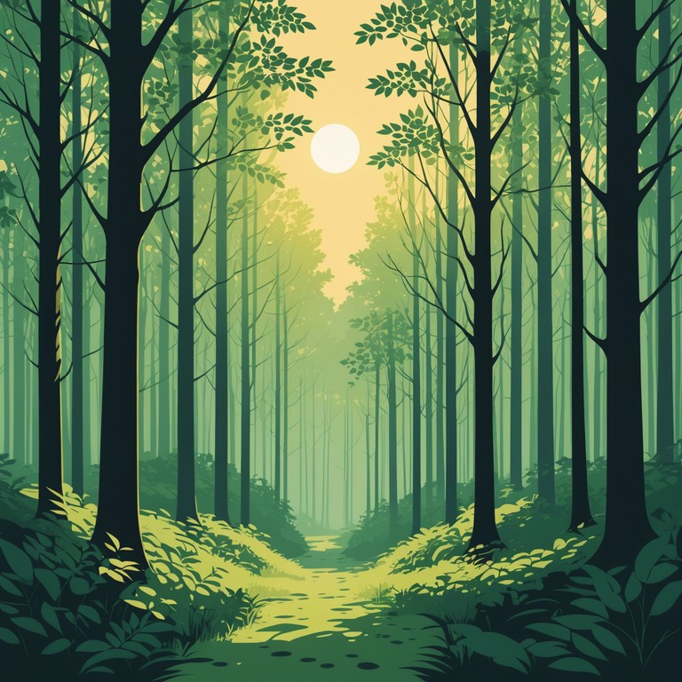 This track features a gentle flute leading soft, melodic harmonies that convey the serenity of a sunlit forest. The song invites listeners to a peaceful, introspective journey, echoing the tranquil whispers of nature.