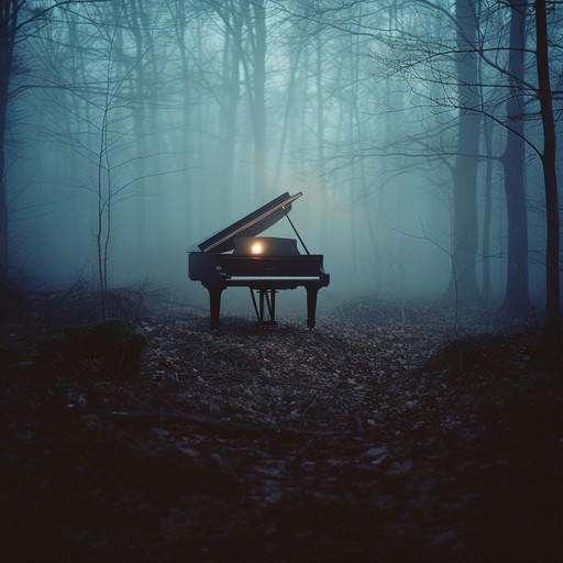 Compose a soothing instrumental featuring piano with subtle dramatic undertones, guiding the listener on a serene, reflective journey. This piece combines elements of calm and drama, creating an emotionally rich and relaxing experience