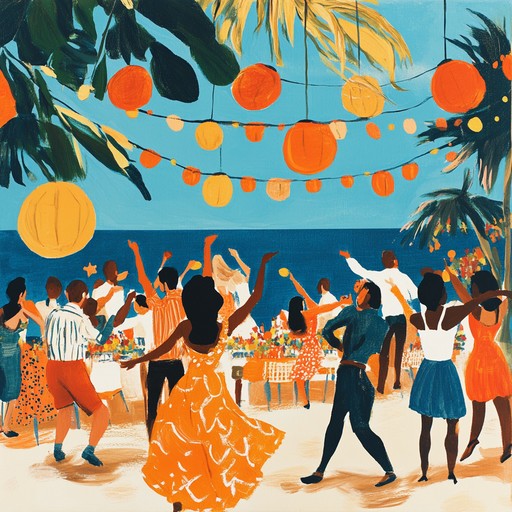 Energetic beats drive this cumbia, perfect for beach parties and summer celebrations. Congas and other percussion create an invigorating, dance infused atmosphere that brings the vibrancy of tropical festivities to life.